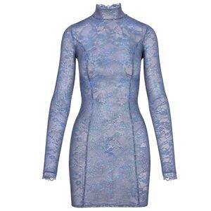 SKIMS BLUE LACE DRESS